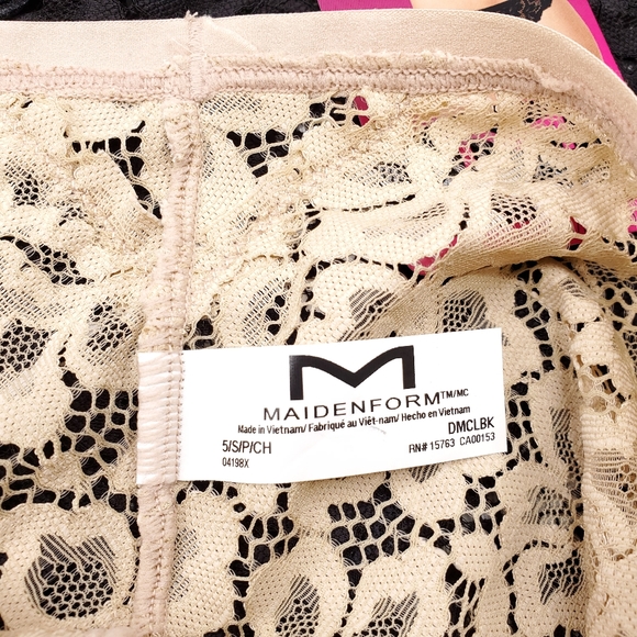 Maidenform Lace Bikini Panties 3PK S - Picture 4 of 5